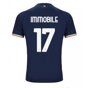 Maillot de foot Lazio Ciro Immobile #17 Extérieur 2023-24 Manches Courte